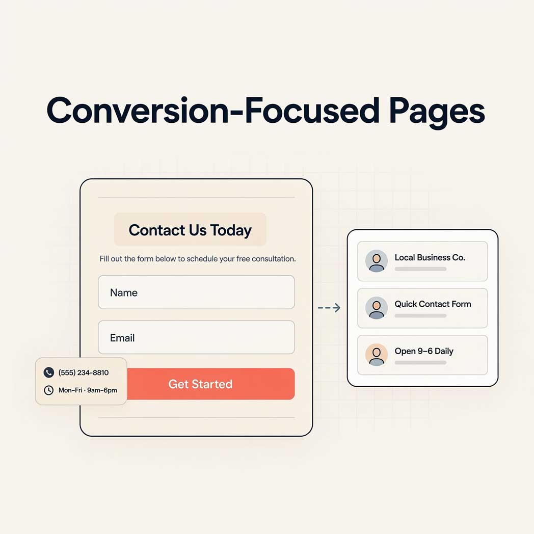 Designing Conversion-Focused Landing Pages for Local Services